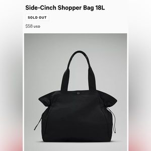 Lululemon Side-Cinch Shopper Bag